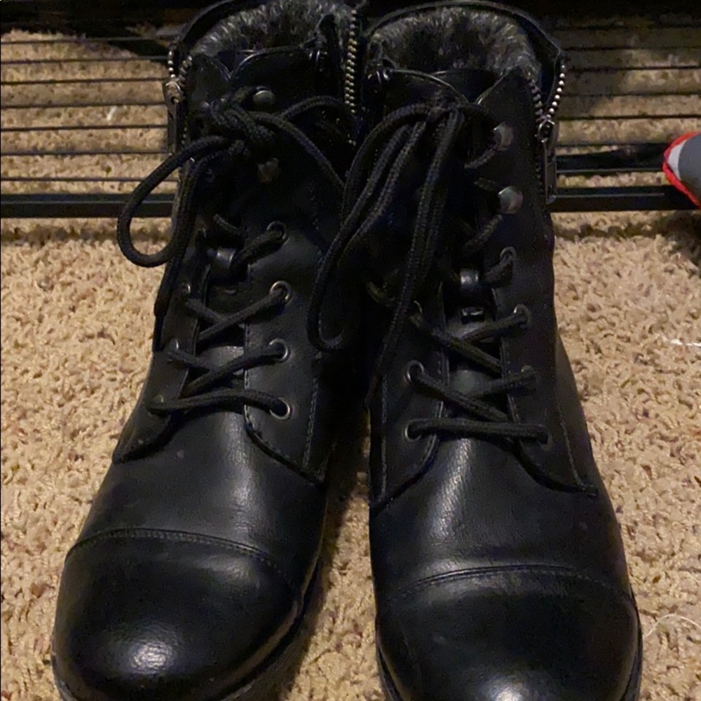 black boots